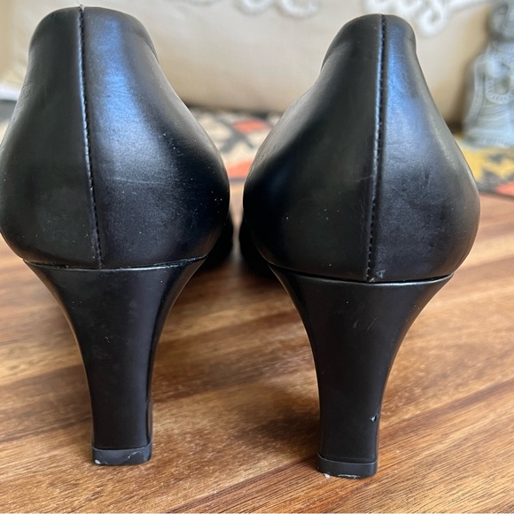 GUCCI Horseshoe Logo Black Leather Pumps US9 - Picture 7 of 15